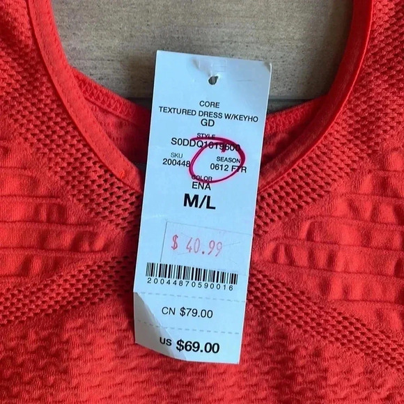 NWT Bebe Bodycon Orange Mini Dress Sz M/L - Picture 5 of 7